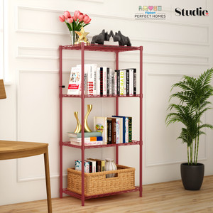 flipkart perfect homes studio book shelf metal open book shelf