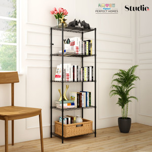 flipkart perfect homes studio book shelf metal open book shelf
