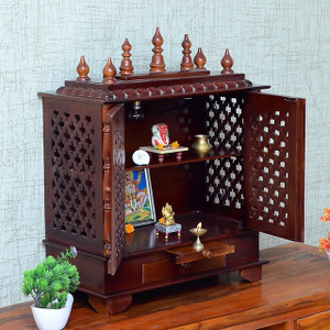 flipkart perfect homes studio solid wood home temple