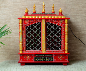 flipkart perfect homes studio solid wood home temple
