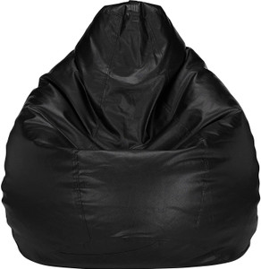 flipkart perfect homes studio xl tear drop bean bag cover  without beans black