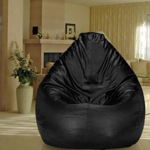 flipkart perfect homes studio xxl tear drop bean bag cover  without beans black