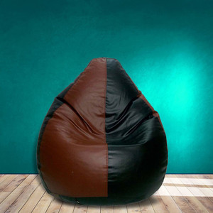 flipkart perfect homes studio xxl tear drop bean bag cover  without beans multicolor