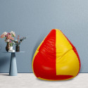 Flipkart Perfect Homes Studio XXXL Tear Drop Bean Bag Cover  (Without Beans) (Red, Yellow)
