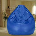 Flipkart Perfect Homes Studio XXXL Tear Drop Bean Bag Cover  (Without Beans) (Blue)