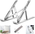 Flipkart SmartBuy 6 Angles Adjustable Aluminum Foldable Portable Laptop/Desktop Stand Stainless Steel Rotatable Laptop Stand with Adjustable Height Compatible with Universal Laptops