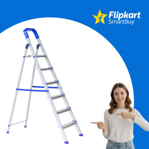 flipkart smartbuy 6 step hybrid heavy duty foldable aluminium ladder