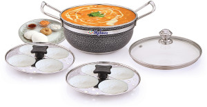 flipkart smartbuy copper bottom 2 in 1 multi kadai1 steamer plate standard idli maker 3 plates 8 idlis 