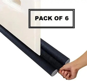 flipkart smartbuy door bottom sealing strip guard for home - size-39 inch pack of 6 gap filler for - sound-proof door mounted door stopper black