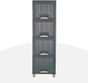 Flipkart SmartBuy Foldable Cabinet Plastic Cupboard For