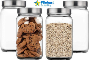 Flipkart SmartBuy Glass Cookie Jar - 1000