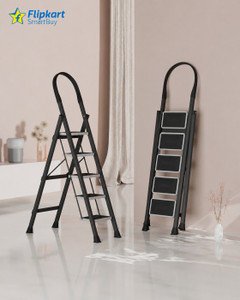flipkart smartbuy heavy duty 5 step steel folding ladder with platform for home warehouse steel ladder