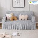 Flipkart SmartBuy Jacquard 3 Seater Sofa Plain