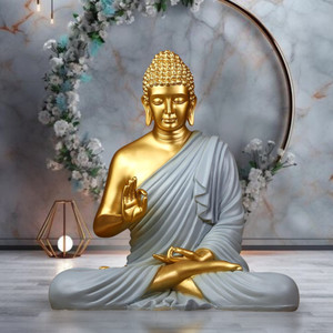 flipkart smartbuy lord gautam meditating buddha statue for home decor idol decorative showpiece  -  38 cm