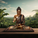 Flipkart SmartBuy Lord Gautam Meditating Buddha Statue For Home Decor Idol Decorative Showpiece  -  38 cm