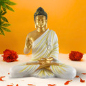 Flipkart SmartBuy Lord Gautam Meditating Buddha Statue For Home Decor Idol Decorative Showpiece  -  38 cm