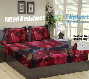 Flipkart SmartBuy Microfiber Double Fitted Elastic 152
