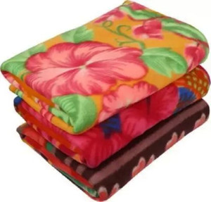 flipkart smartbuy printed double fleece blanket for  ac room woollen blend print 14