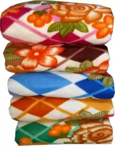 flipkart smartbuy printed double fleece blanket for  ac room woollen blend print 33