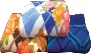 flipkart smartbuy printed double fleece blanket for  ac room woollen blend print 20