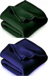flipkart smartbuy printed double fleece blanket for  ac room woollen blend bluegreen