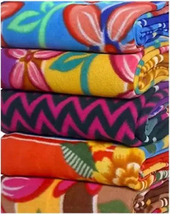 flipkart smartbuy printed double fleece blanket for  ac room woollen blend print 30