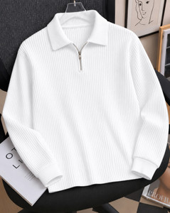 Flipkart SmartBuy Self Design Men Zip Neck