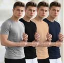 Flipkart SmartBuy Solid Men Round Neck Multicolor