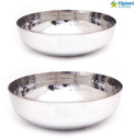 Flipkart SmartBuy Stainless Steel Gas Stove Compablity Hammerd/Mathar/Bowls tems Tasla/Tasra/Serve Bowls Using In Kitchen Cooking Food And Server Prepare Foods Cookware Set (Stainless Steel, 2 - Piece)