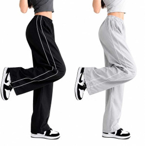 Flipon Pack of 2 Women Striped Black
