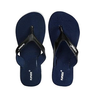 FLIPSIDE Womens Velvet Blue Slippers