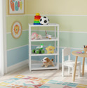 FLIPZON Multipurpose 4 Plastic Shelf Storage Rack