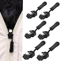 FLIZZOW Zipper Pull Upgraded 10 PCS, Universal Zipper Puller Replacement Premium Zipper Tab Tags Cord Extension Fixer for Luggage, Backpacks, Jackets, Coat, Purses, Handbag, Purse, Boots, Pants, Tent (10)