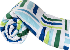 floating dreams cotton king sized bedding set green yell combo of 4 king size double bedsheet  2 pillow cover  1 ac comforter
