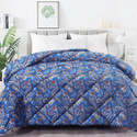 Floating Dreams Cotton King Sized Bedding Set (Green, Combo of 4, King Size Double Bedsheet + 2 Pillow Cover + 1 AC Comforter)