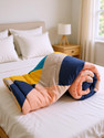 Floating Dreams Cotton King Sized Bedding Set (Yellow, Combo of 4, King Size Double Bedsheet + 2 Pillow Cover + 1 AC Comforter)