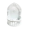 Floating Shelves for Wall, White Wall Mounted Decorative Display Shelf, European Retro ABS Floating Shelf Decor Collectibles Mounted for Bathroom Kitchen Bedroom Corner, Decorative Storage Tiny Stand