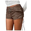 Floerns Women39s Faux Leather Lace Up Side