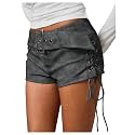 Floerns Women39s Faux Leather Lace Up Side