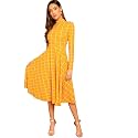 Floerns Women39s High Neck Plaid Fit and