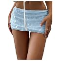 Floerns Women39s Sequin Low Waist Mini Skorts