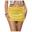 Floerns Women39s Sequin Low Waist Mini Skorts