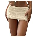 Floerns Women39s Sequin Low Waist Mini Skorts