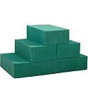 FLOFARE Green Wet & Dry Floral Foam Blocks for Fresh & Artificial Flower Arrangements, Plant Foam & Florist Supplies for DIYs, Arts, Crafts & Weddings