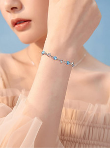 Floky Alloy Silver Bracelet