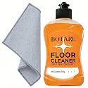 Floor Cleaner Liquid for Mopping, Household Deep Cleaning Solution for Wood,Hardwood,Tile,Laminate,Marble &amp; Porcelain &amp; Bathroom,Orange Scent,17.6 Fl Oz Each(1 Bottle+1 Cleaning Cloth)