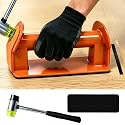 Floor Gap Fixer Tool Kit with Rubber Mallet, for Laminate Vinyl Hardwood