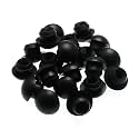 Floor Jack Plug RLECS 20PCS 8mm Black Rubber Jack Oil Filler Plugs Hydraulic Filler Bung Floor Jack Fuel Tank Rubber Filling Plug for Fuel Tank Filling Hole