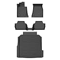 Floor Mats &amp; Cargo Liner for 2021-2026 BMW M440i, 430i, M4 Competition Only Convertible, All Weather TPE Custom Fit Floor Mats, Anti-Slip &amp; Waterproof Full Set Car Accessories - Black