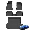 Floor Mats &amp; Cargo Liner for 2022 2023 2024 2025 2026 Subaru WRX All Weather Automotive TPE Floor Liners Set Anti-Slip Waterproof Accessories (Car Mats+Trunk Mat)